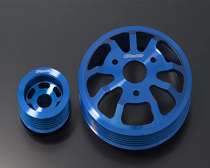 Greddy Lightweight Aluminum Pulley Set for Scion FRS 2013-2016 - Blue Anodized Duralumin