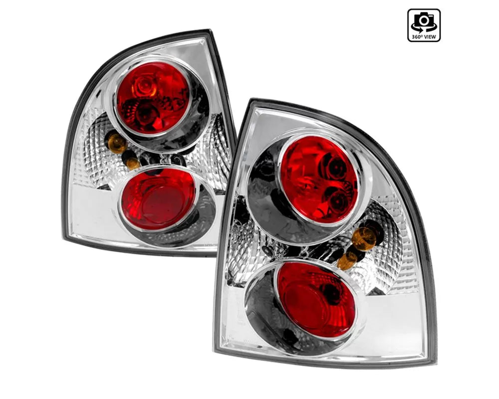 Spec-D Taillights (Chrome Housing/Clear Lens (01-05 Volkswagen Passat | AWD/FWD)