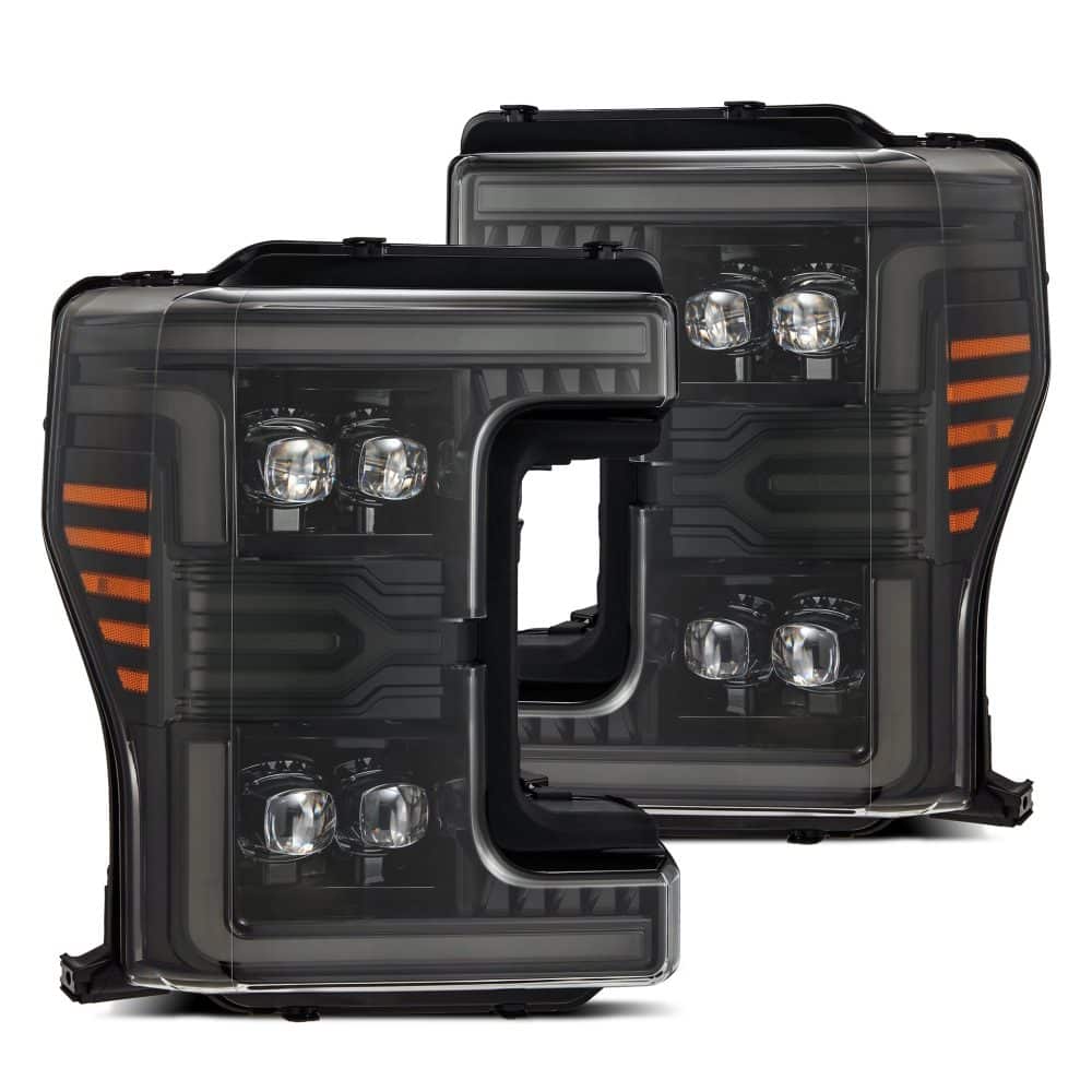 AlphaRex MKII NOVA-Series LED Projector Alpha-Black Headlights for P558 Ford Super Duty