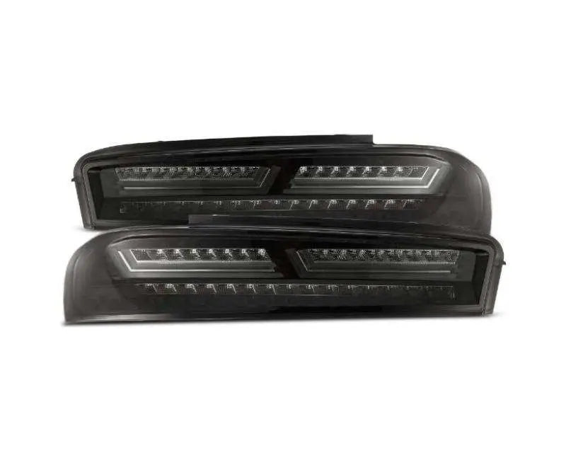PRO-Series Taillights (Jet Black) AlphaRex USA (16-18 Chevrolet Camaro | RWD)