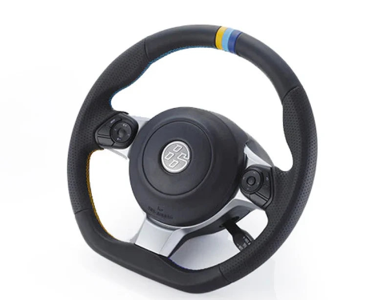 GReddy All-Leather Steering Wheel w/ TRUST 3 Colored Stitching for ZN6 / ZC6