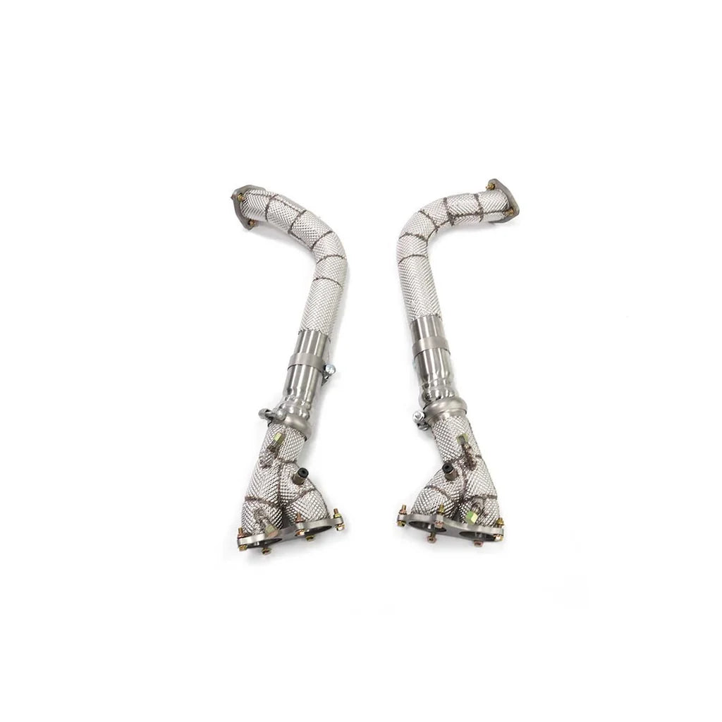 RSR Porsche 718 GT4 Stainless Steel Heat Shielded Exhaust Downpipe