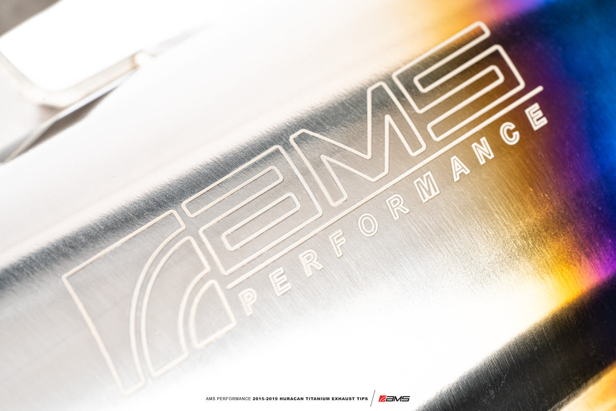 AMS Performance 15-19 Lamborghini Huracan Titanium Exhaust Tips