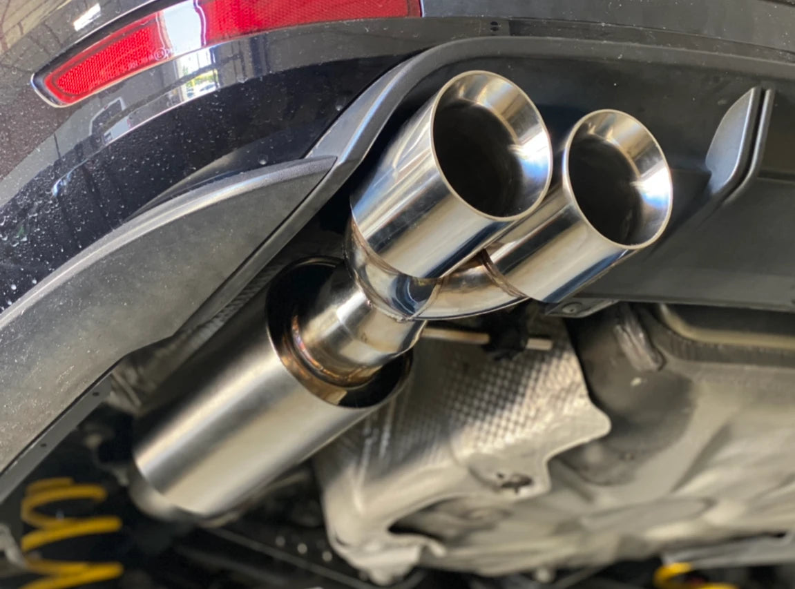 Universal Dual 89MM 3.5 Inch Exhaust Tip 76MM 3 Inch Inlet
