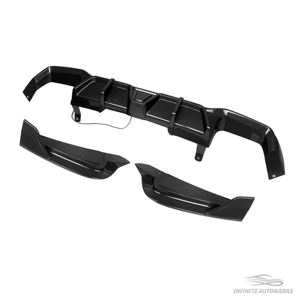 IAW Carbon – Sport Light Style Diffuser – BMW F98 X4M LCI – Dry Carbon Fiber