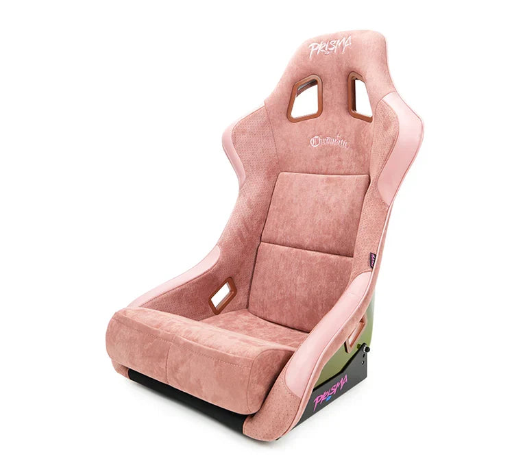 NRG FRP Bucket Seat (Medium) Prisma-Chromatic Mauve Vegan Suede w/ Chameleon Back (1) Each