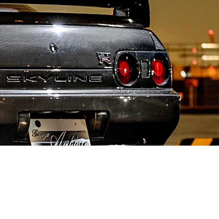 Garage Active Tail Light Bezel (Carbon) for Nissan Skyline GT-R (BNR32) 1989-1994