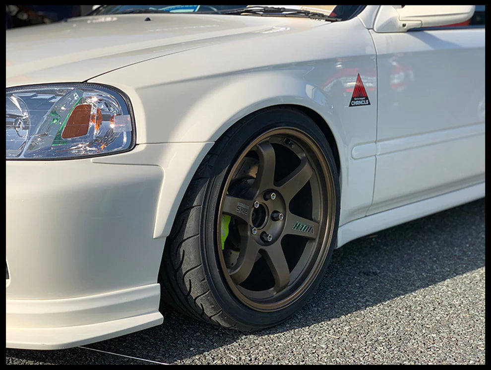 Mode Parfume Front Wide Fenders with Bumper Extensions - 99-00 Civic Hatchback