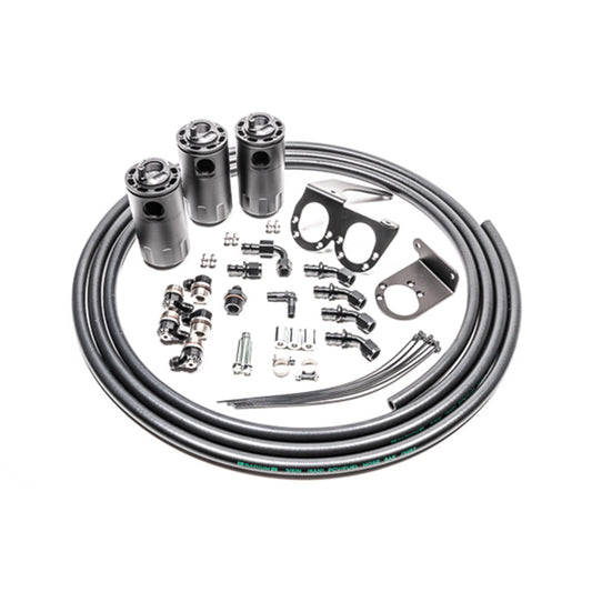 Radium Engineering Triple Catch Can Kit (Fluid Lock) - Nissan GT-R R35 09-22