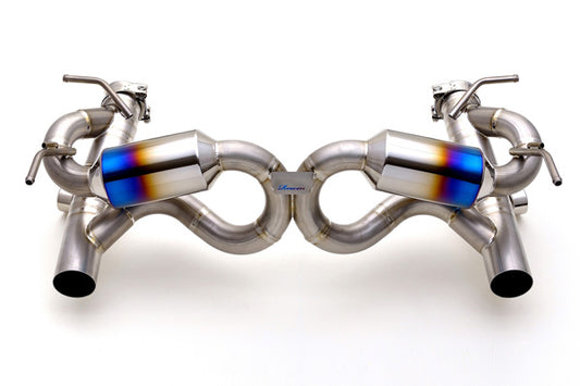 Rowen PREMIUM01TR Blue Titanium Exhaust for Ferrari 488 GTB 2016-2019