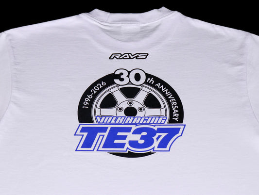 Volk Racing TE37 30th Anniversary Logo Shirt - White M,L,XL