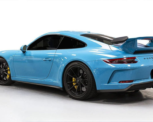 SOUL Performance Center Muffler Bypass Exhaust System with Straight Satin Black Tips for 991 Porsche 911 GT3 / GT3 RS / R