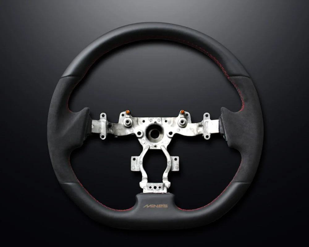 Mine’s Leather Steering Wheel for R35 Nissan GT-R