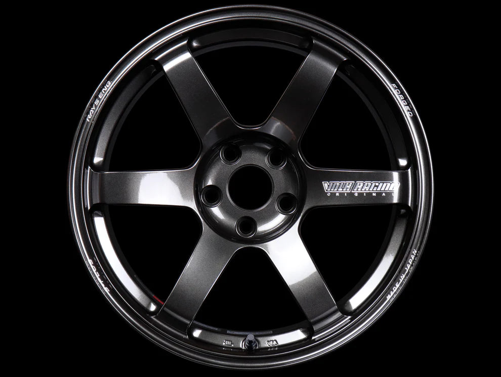 Volk Racing TE37 Saga S-Plus Wheels - Diamond Dark Gunmetal / 18x9. (4)
