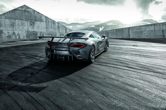 Vorsteiner VX Aero Carbon Fiber Wing Blade w/ Carbon Fiber Uprights for McLaren 570S