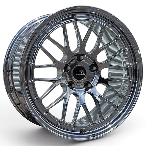 (4) PSR Forged, Chrome, (2)19x9 +31 (2)19x10 +25, 5X120, 72.6