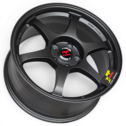 (4) Type C style, Matte Gun Metal, 18x8.5 +35, 5X114.3, 73.1