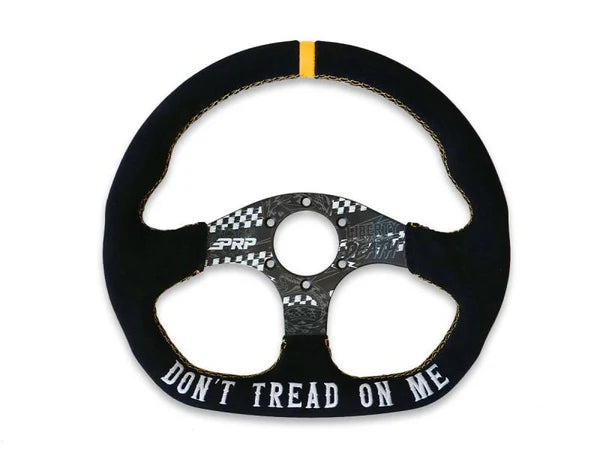 PRP Dont Tread on Me Comp-R Suede Steering Wheel (D-Shaped)