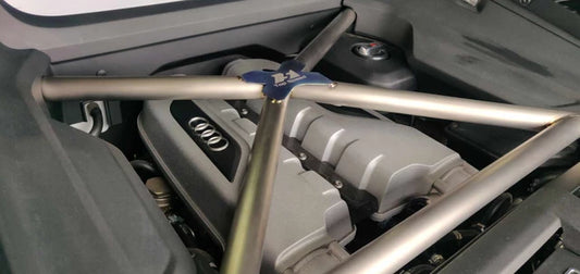 Titanium Engine crossmember brace for Lamborghini Huracan all models 2015-2024 / Audi R8 Gen 2 2017-2023