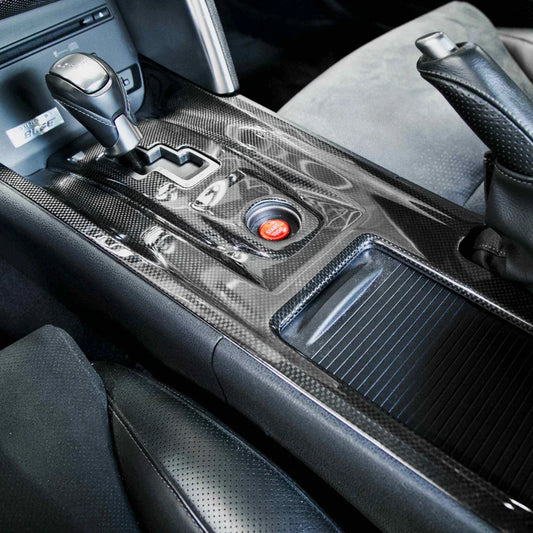 Seibon Carbon Fiber Center Shifter Bezel - 2009-2016 Nissan GTR