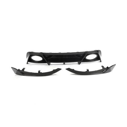 RSR Porsche 992 Dry Carbon Sport Diffuser For Sport Style Rear Bumper (Turbo S)