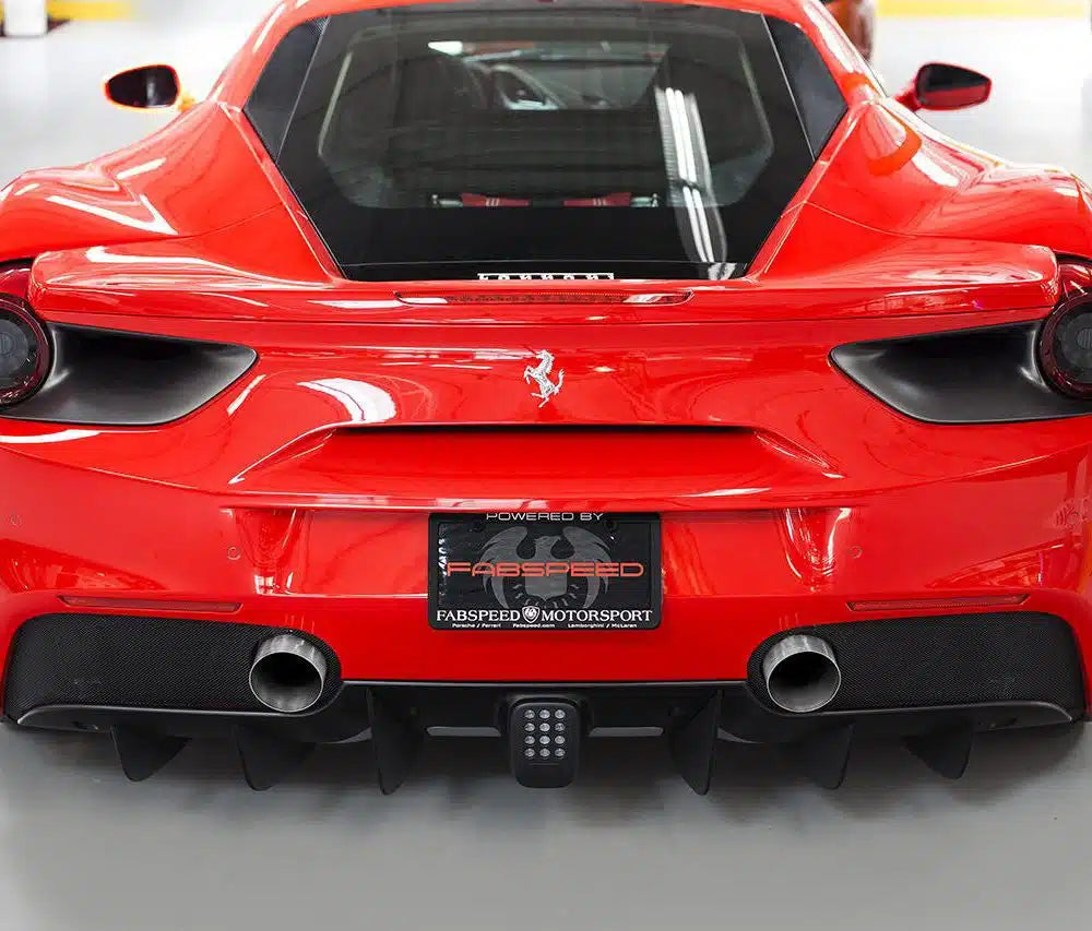 Fabspeed Challenge Style Titanium Tips for F142M Ferrari 488 GTB & 488 Spider