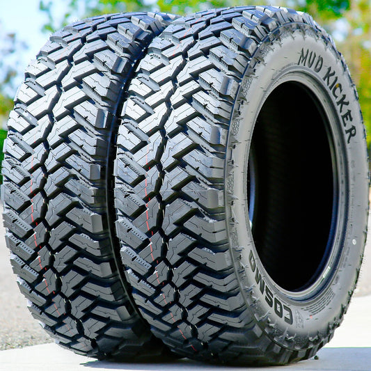 4 Cosmo Mud Kicker 37X13.50R20 128Q F 12 Ply Light Truck Tires 50k Mi Warranty