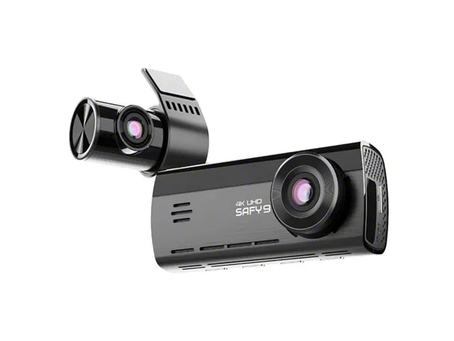 SAFY 4K AI-Powered Night Vision LCD Dash Cam; 256GB