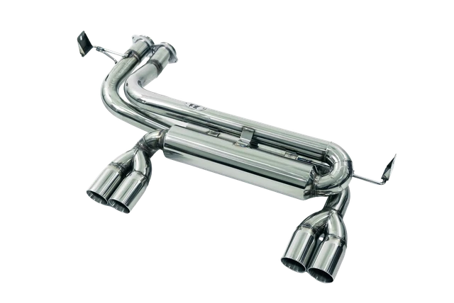 BMW E46 M3 Stainless Steel Rear Section Exhaust (2001–2006) – Quad 2.75" Tips | Race Version