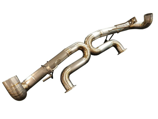 AUDI R8 4.2L V8 08-15 5.2L V10 09-15 Titanium Straight X-Pipe Exhaust System