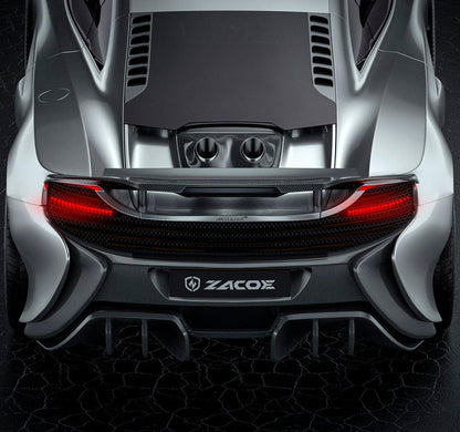 ZACOE Carbon Fiber Lower Rear Diffuser with Blade Set for McLaren 12C / 650S
