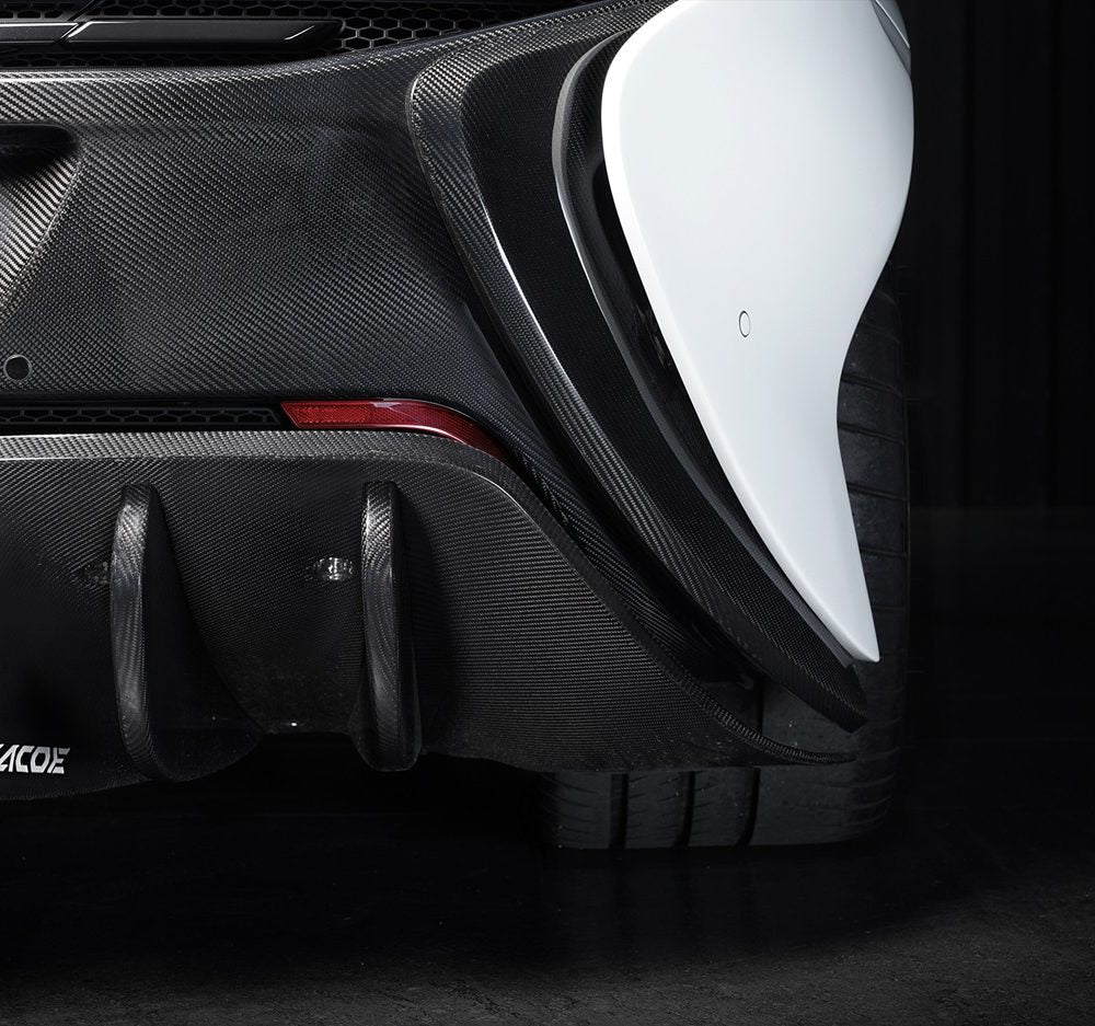ZACOE Carbon Fiber Lower Rear Diffuser with Blade Set for McLaren 12C / 650S