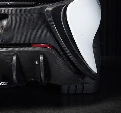ZACOE Carbon Fiber Lower Rear Diffuser with Blade Set for McLaren 12C / 650S