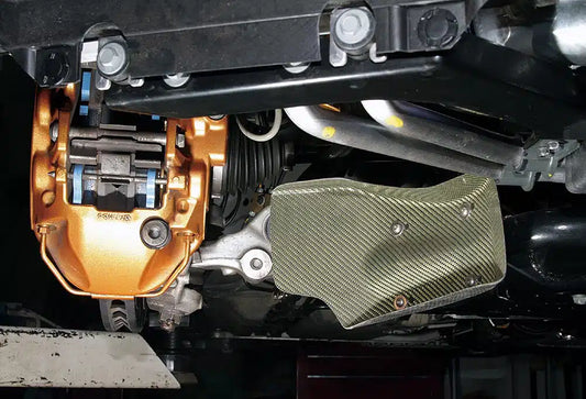 Top Secret Carbon Kevlar Front Brake Air Guides for R35 Nissan GT-R