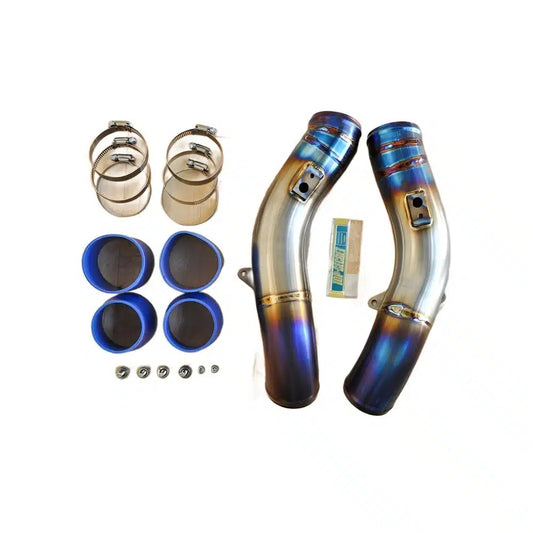 Top Secret Intercooler Titanium Hard Pipe 2-piece Version for 2009-19 R35 Nissan GT-R