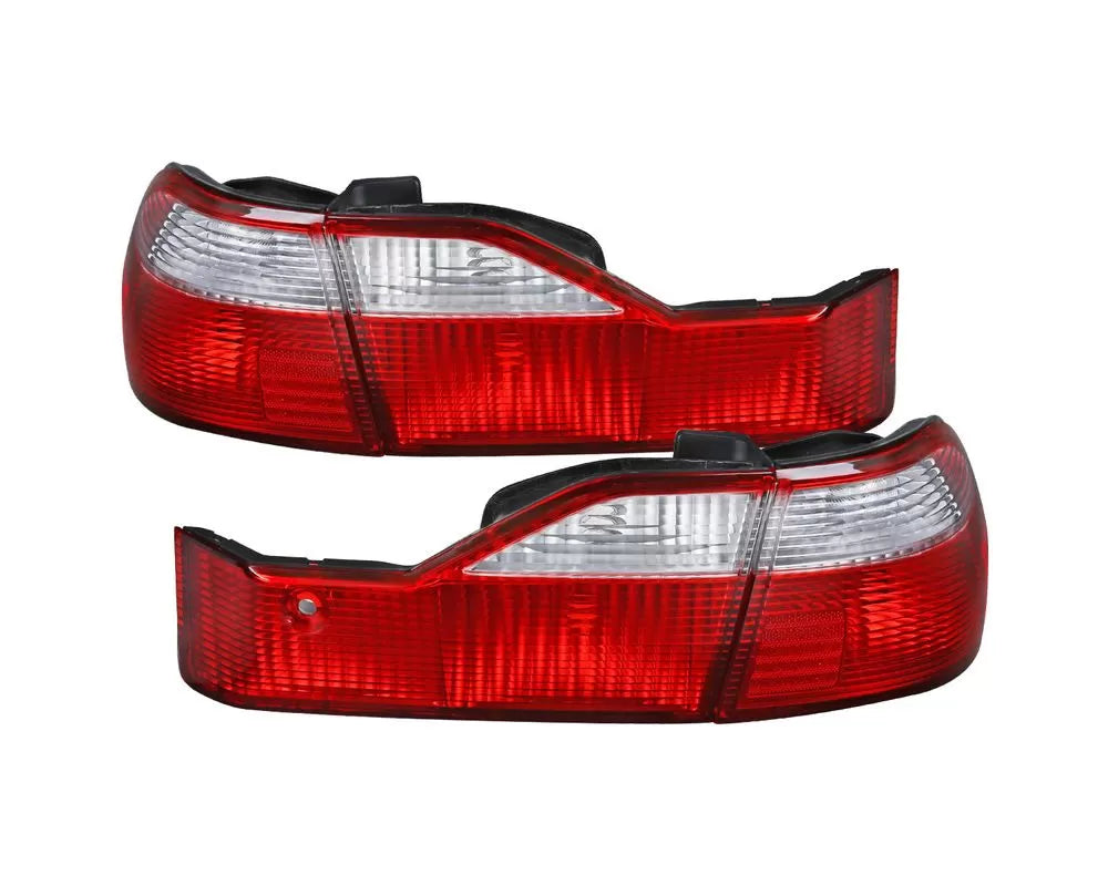 Spec-D Red/Clear Taillights (98-00 Honda Accord | FWD)