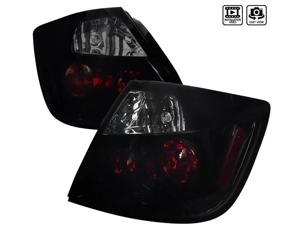 Spec-D Taillights (Glossy Black Housing/Smoked Lens (05-10 Scion tC | FWD)