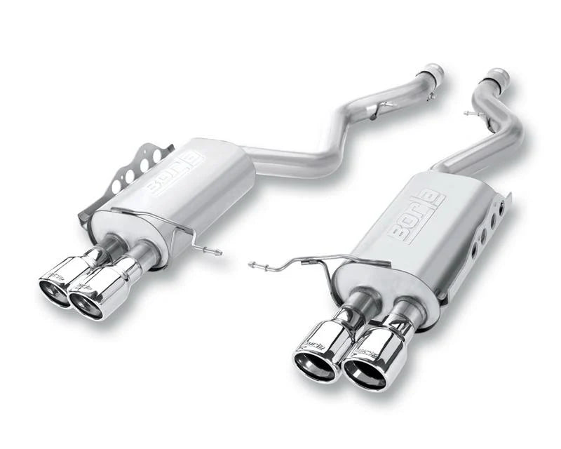 Borla 14-15 Chevrolet SS 6.2L AT RWD 4Dr S-Type Dual Split Rear Exit Rnd Rlld Angle-Cut Rear Sec Ex