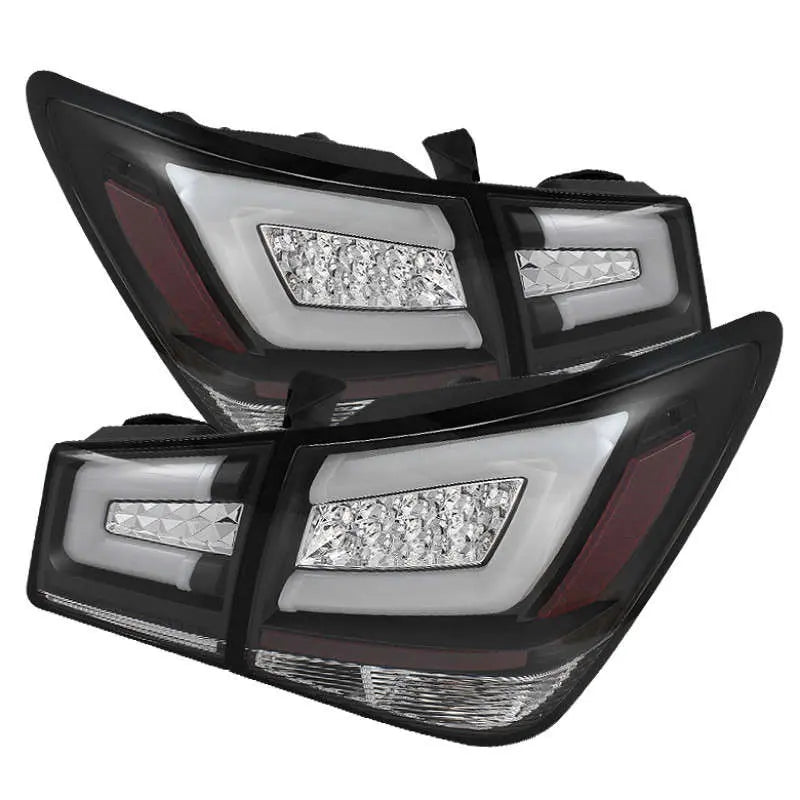 Spyder Light Bar Style LED Tail Lights (Black) | 11-15 Chevy Cruze/2016 Cruze Limited