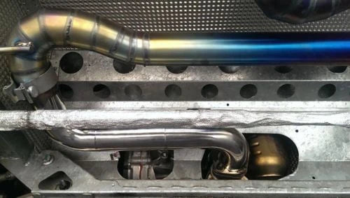 Lotus Evora 2+2 Coupe 3.5L 10-14 Titanium Straight Exhaust System without Resonator