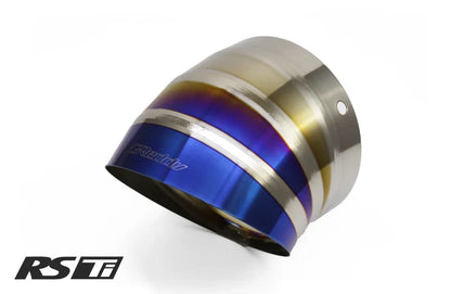 GReddy Burnt Titanium Turndown Tip 115mm Diameter 170mm Length (for Revolution RS / RS-TI / RS-Race)