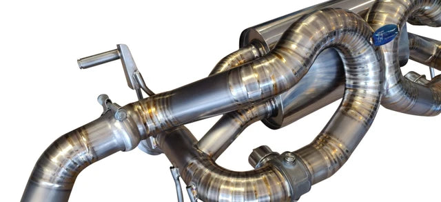 Lamborghini Huracan LP610-4 & LP580-2 2015-2020 Titanium Exhaust with valve function, Titanium upgrade exhaust tips included