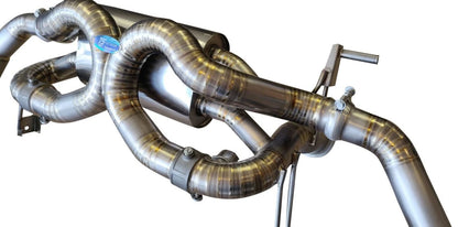 Lamborghini Huracan LP610-4 & LP580-2 2015-2020 Titanium Exhaust with valve function, Titanium upgrade exhaust tips included