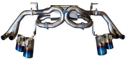Lamborghini Huracan LP610-4 & LP580-2 2015-2020 Titanium Exhaust with valve function, Titanium upgrade exhaust tips included