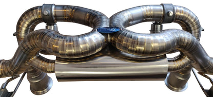 Lamborghini Huracan LP610-4 & LP580-2 2015-2020 Titanium Exhaust with valve function, Titanium upgrade exhaust tips included