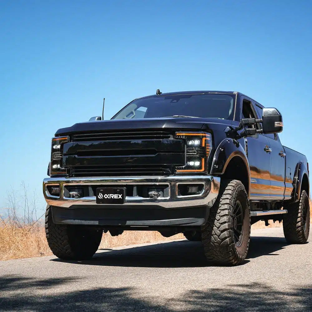 AlphaRex MKII NOVA-Series LED Projector Alpha-Black Headlights for P558 Ford Super Duty