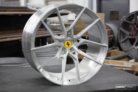 Vossen x Novitec NF8 21x9 - 5x114.3 BP - ET30 - Brushed Gloss Clear Ferrari GTC4Lusso/FF Front Wheel (4) Wheels
