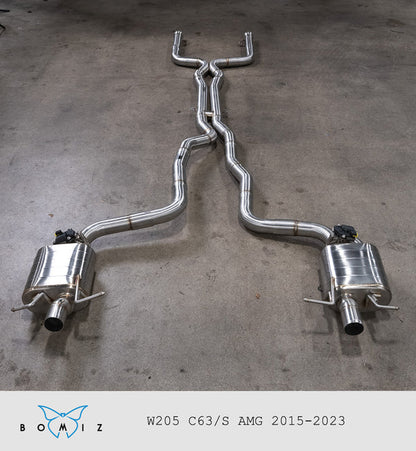 Mercedes W205 AMG C63 C63s Valved Catback Exhaust