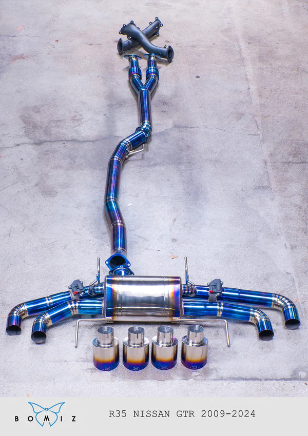 Nissan GT-R R35 VR38 Full Titanium Valved Catback Exhaust