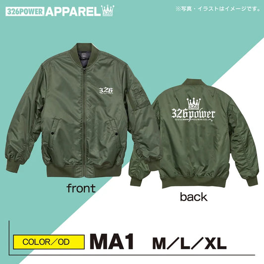 326POWERトチ狂い (Tochikurui) Embraided Bomber Jacket